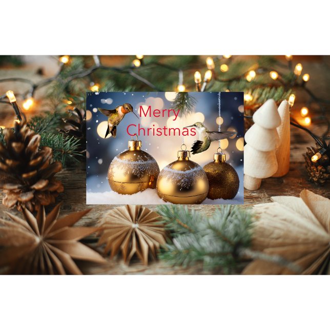 Hummingbird Christmas Card Karte (Von Creator hochgeladen)