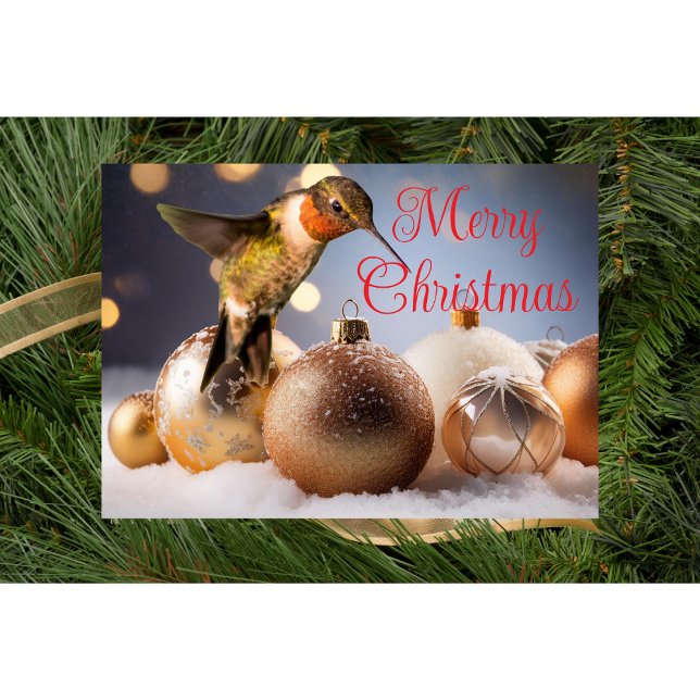 Hummingbird Christmas Card Karte (Von Creator hochgeladen)