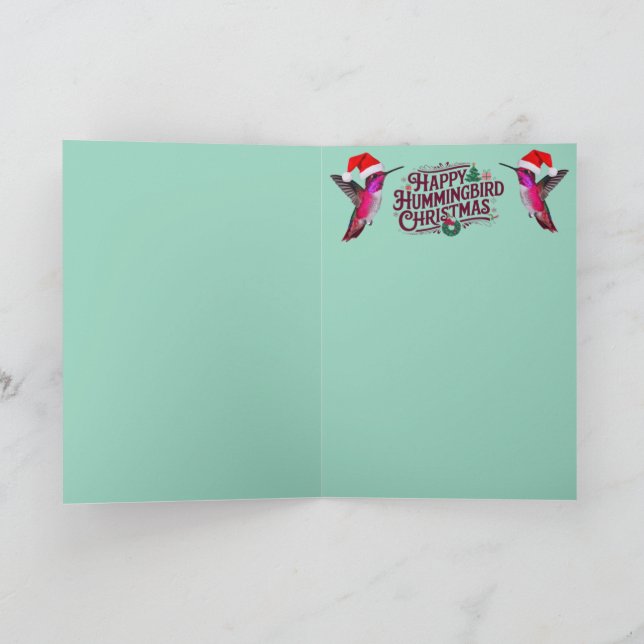 Hummingbird Christmas Feiertagskarte (Innenseite)
