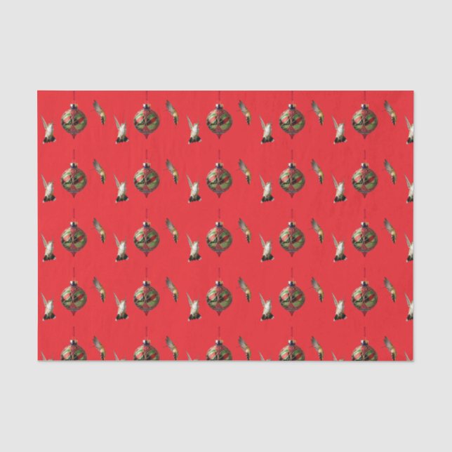Hummingbird Christmas-Geschenktasche Seidenpapier (Vorderseite)