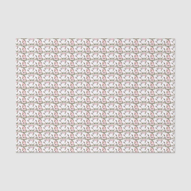 Hummingbird Christmas Tissue Paper Seidenpapier (Vorderseite)