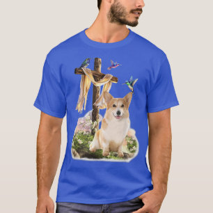 Hummingbird Corgi  T-Shirt