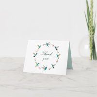 Hummingbird Danke Karte