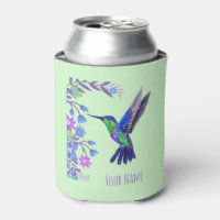 Hummingbird Design Botanische Blume Vogelliebhaber