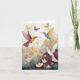 Hummingbird Earthtones Karte