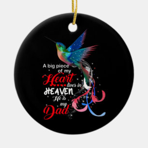 Hummingbird Ein großes Stück meines Herzens lebt Keramik Ornament