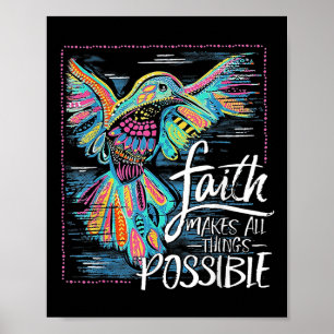 Hummingbird Faith macht alles möglich Poster