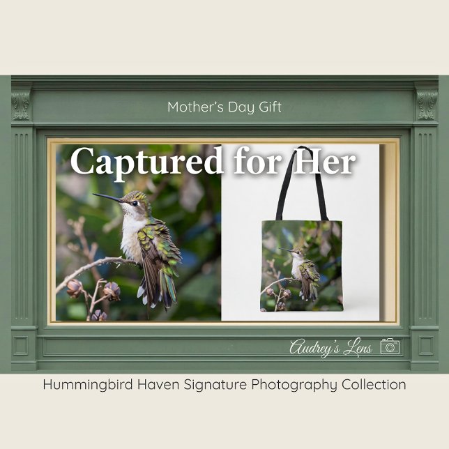 Hummingbird Fine Art Tote Bag Mother's Day Gift Tasche (Von Creator hochgeladen)