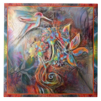 Hummingbird Flight Soft Pastors Art Fliese