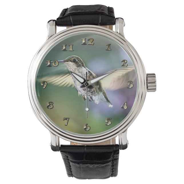 Hummingbird Flying Armbanduhr (Vorderseite)