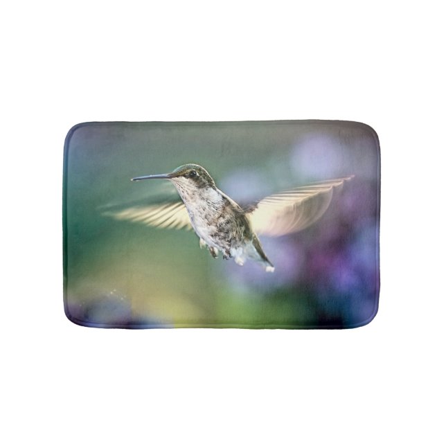 Hummingbird Flying Badematte (Vorderseite)