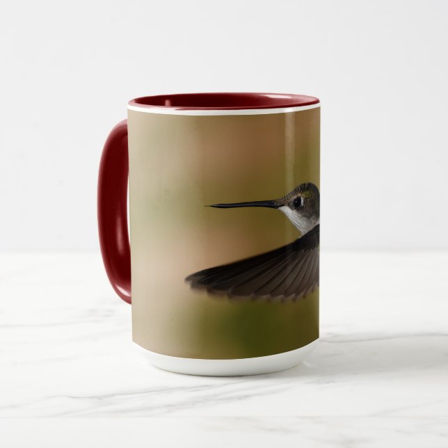 Hummingbird Flying Coffee Tasse (Vorderseite Links)