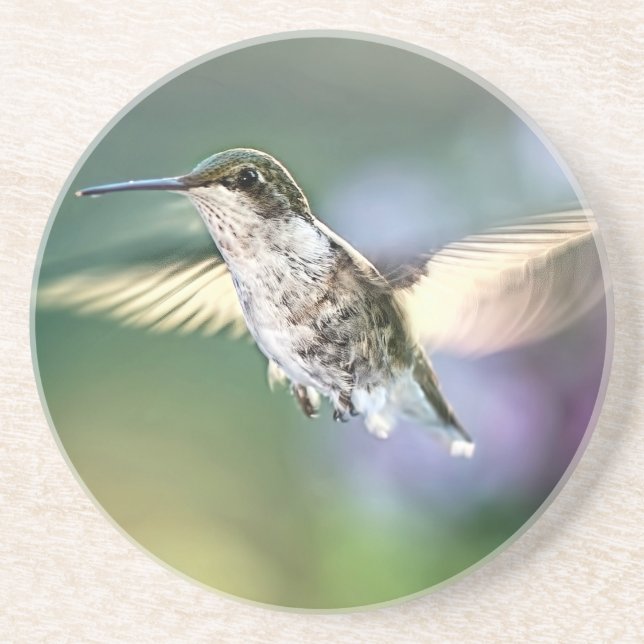 Hummingbird Flying Getränkeuntersetzer (Vorne)