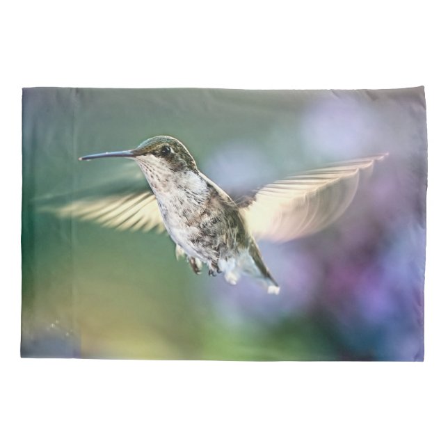 Hummingbird Flying Kissenbezug (Rückseite)