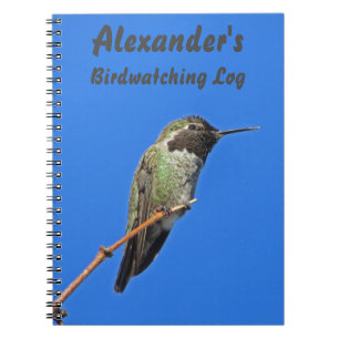 Hummingbird Foto Aviver Vogelbeobachter Vogelbeoba Notizblock