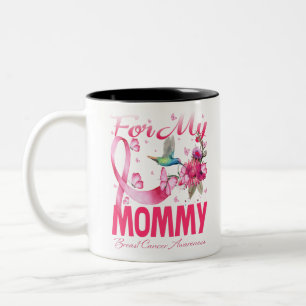 Hummingbird für meine Mama-Brustkrebserkrankung Zweifarbige Tasse