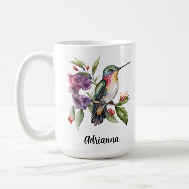 Hummingbird Garden Blume Springtime Kaffeetasse (Links)