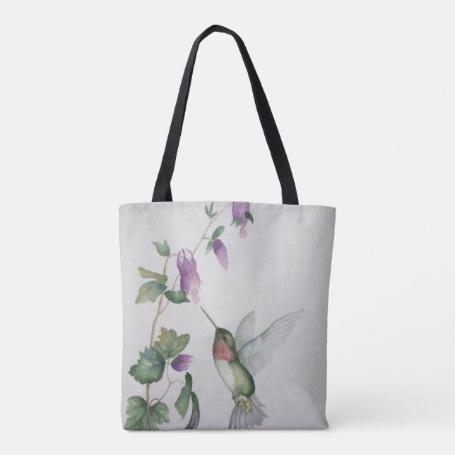 Hummingbird Garden Elegant Tasche (Rückseite)