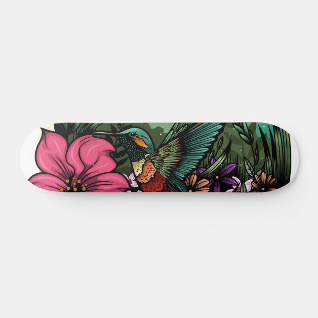 Hummingbird Garten Skateboard (Horizontal)