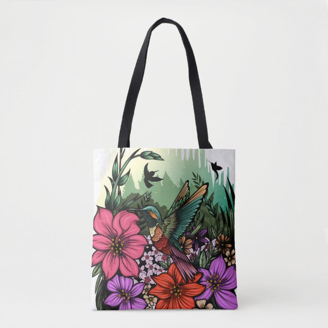 Hummingbird Garten Tasche (Vorderseite)
