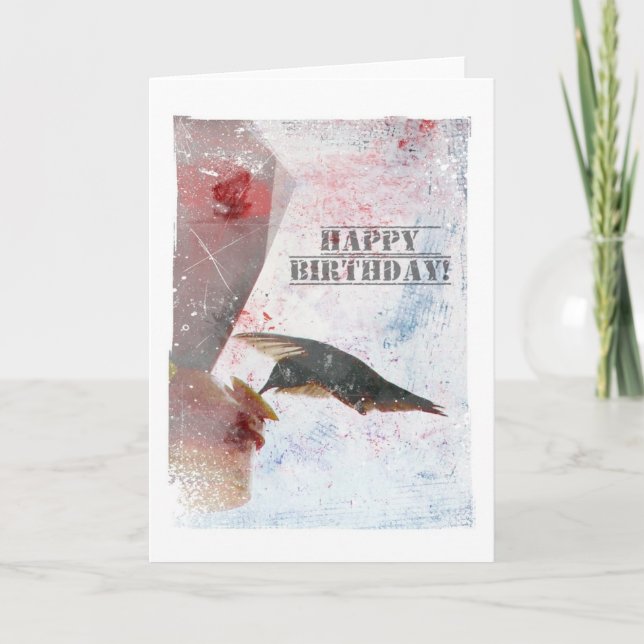 Hummingbird Geburtstag Karte (Vorderseite)