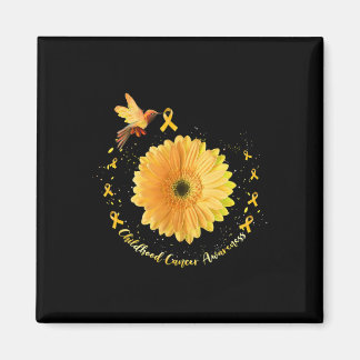 Hummingbird Gelbe Sonnenblume Kinderkrebs Krieg Magnet