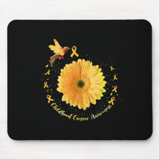 Hummingbird Gelbe Sonnenblume Kinderkrebs Krieg Mousepad