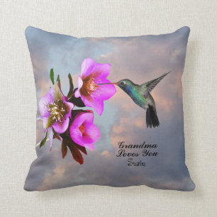 HUMMINGBIRD-GRANDMA-LIEBEN FÜR SIE KISSEN