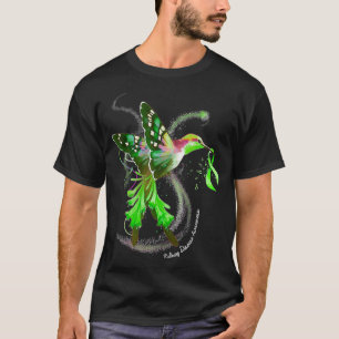 Hummingbird hält die grüne Ribbon-Nierenerkrankung T-Shirt