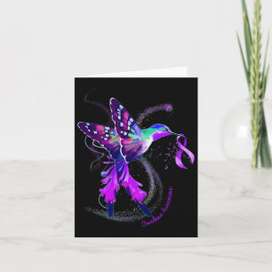 Hummingbird Halten Sie Lila Multifunktionsleisten- Karte