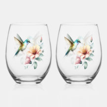 Hummingbird Harmonie mit Eleganter Hibiskus