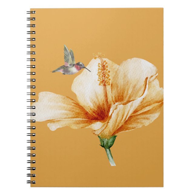 Hummingbird & Hibiskus Notizblock (Vorderseite)