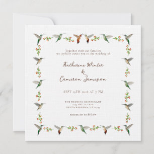 Hummingbird-Hochzeitseinladung