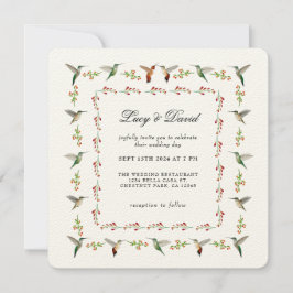 Hummingbird Hochzeitseinladung