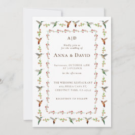 Hummingbird Hochzeitseinladung Ankündigung