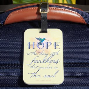 Hummingbird Hope - Gepäckmarke Gepäckanhänger