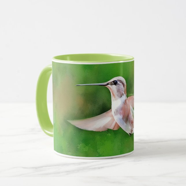 Hummingbird Hover Nature Art Tasse Cup (Vorderseite Links)