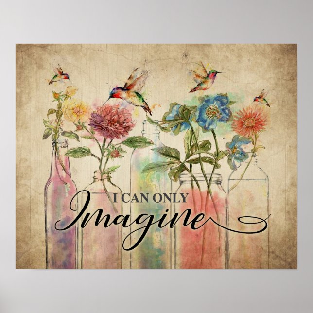 Hummingbird ich kann mir nur Geschenke für den Hau Poster (Vorne)