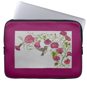 Hummingbird in rosa laptopschutzhülle