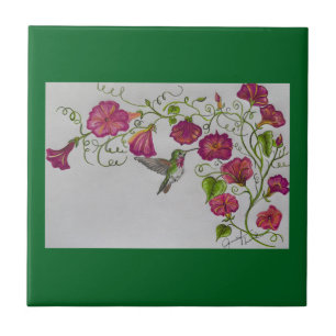 Hummingbird in Tile Fliese