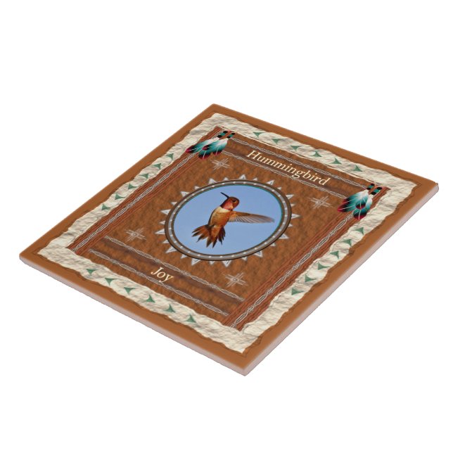 Hummingbird - Joy Keramik Tile Fliese (Seite)