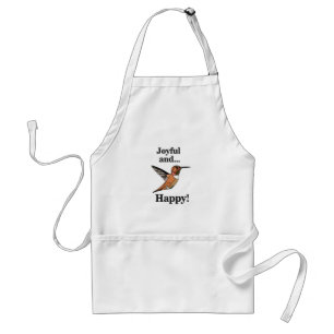 Hummingbird Joyful and Happy Bird Lover Vogelbeoba Schürze
