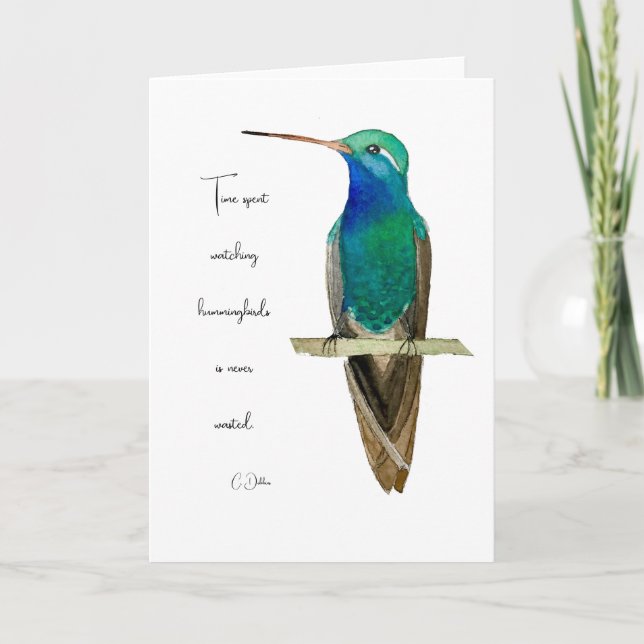 Hummingbird Karte (Vorderseite)