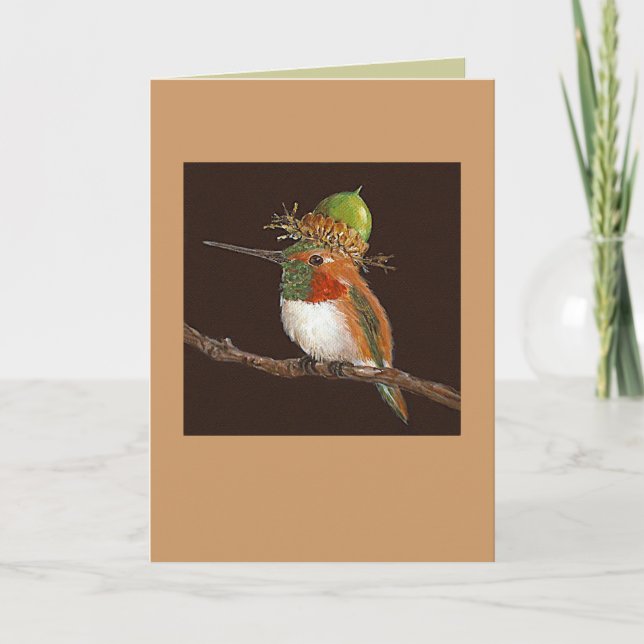 Hummingbird-Karte, (Rufous) Karte (Vorderseite)