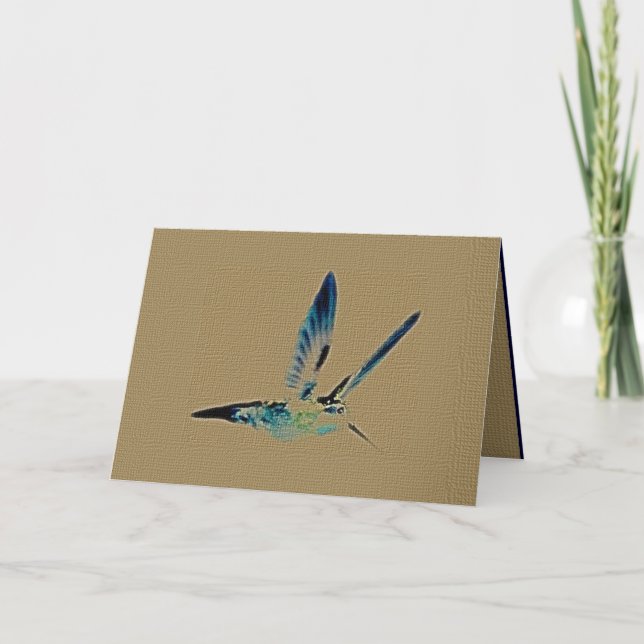 Hummingbird King Grußkarte Karte (Vorderseite)