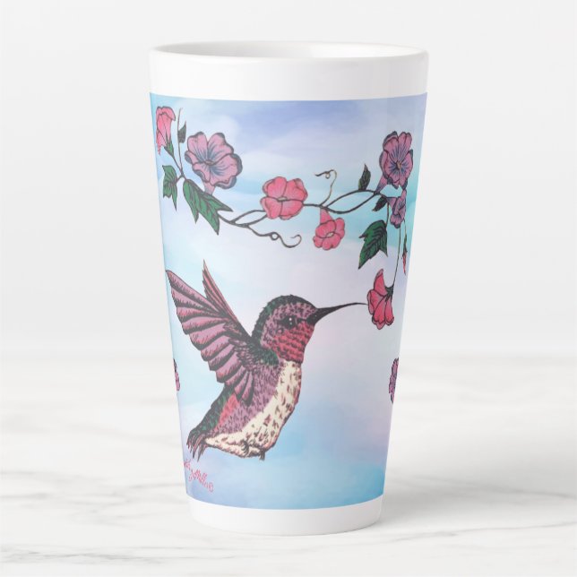 Hummingbird Latte Tasse (Vorderseite)