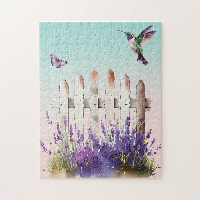 Hummingbird Lavender Floral (Vertikal)