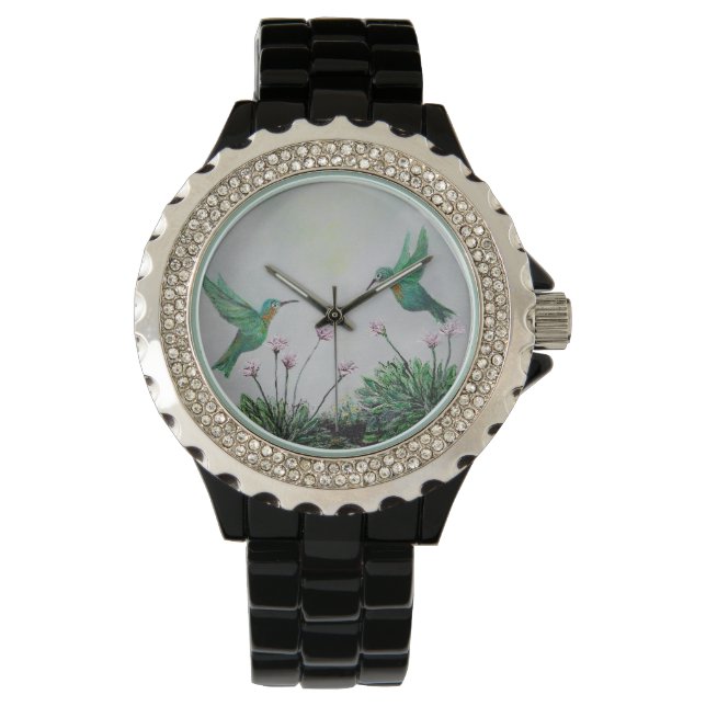Hummingbird-Liebe Armbanduhr (Vorderseite)