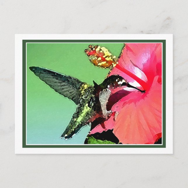 Hummingbird Lunch Postkarte (Vorderseite)
