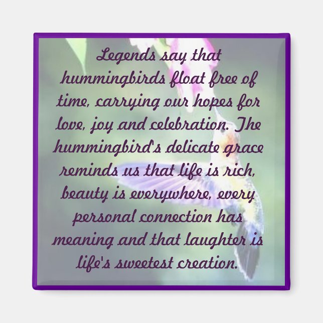 Hummingbird Magnet (Vorne)